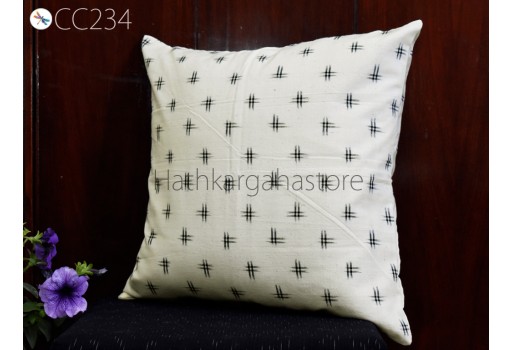 Ikat Cushion Cover Pillowcase Handwoven Double Sided Decorative Pure Cotton Throw Pillow House Warming Shower Wedding Gift Home Decor