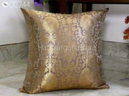Mauve and Gold Brocade Silk Pillow Cover Handmade Lumbar Pillowcases Sham Decorative Cushion Home Decor House Warming Bridal Shower Wedding Gift.