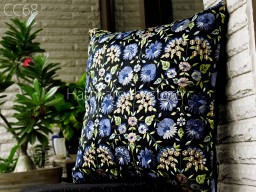 Indian Black Embroidered Cushion Cover Customized Handmade Embroidery Throw Pillow Decorative Decor Pillow Cover House Warming Bridal Shower Wedding Gift