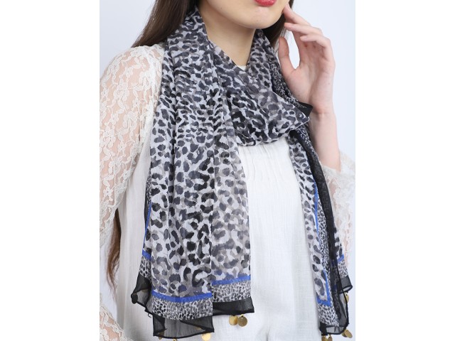 Animal printed women embellished scarves soft and stylish women fashion accessory scarfs by 1 pieces indian decorative polyester loop christmas bohemian long scarf  bridesmaid evening shawl wrap for ladies