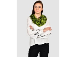 Green Infinity Scarf Cowl Neck Wrap Indian Rayon Loop stole Women Circle Gift for Men Girlfriend Christmas Anniversary Head Party scarves