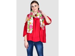 Pink Floral Print Indian Rayon Women Perfect Scarves Gift for Mom Birthday Summer Bohemian Long latest Scarf Cashmere Designer Fashion Stole