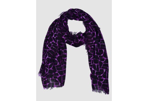 Purple Black Indian Rayon Long Scarf Women Evening Wrap Accessory Scarves Gift for Mom Girlfriend Christmas Birthday Summer Bridesmaid Stole