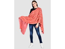 Rust Gold Indian Rayon Women Scarf Accessory Scarves Gift for Her Girlfriend Anniversary Festive Season Bohemian Long Evening Wrap Stoles