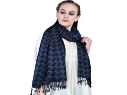 Navy Blue Long Scarf Women Wedding Scarves Indian Rayon Gift for Her Girlfriend Christmas Birthday Summer Boho Bridesmaid Party Wear Stole