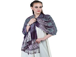 Violet Indian Rayon Long Scarf Women Wedding Accessory Scarves Gift for Her Girlfriend Christmas Birthday Summer Bridesmaid Party Wear Stole