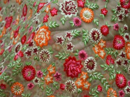 Multi Color Floral Net By The Yard Embroidered Fabric Crafting Sewing Floral Wedding Dress Bridesmaid Lehenga Clutches Home Decor Kids Frock Table Runner Skirts Quilting Embroidery Fabric