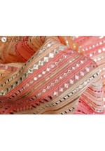 Women Dress Material Indian Embroidered Fabric by the Yard Georgette Embroidery Sewing Curtain Crafting Summer Drapery Multipurpose Fabric