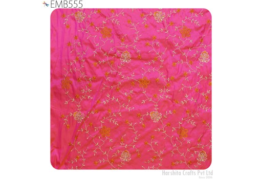 80gsm Mulberry Silk Dress Material Embroidered Fabric by the yard Indian Embroidery Fabric Silk Scarf Curtain Costumes Apparel Wedding Gift