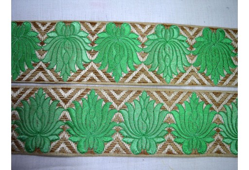 Embroidery Indian laces décor sari embellished dresses embroidered craft ribbon trim by 3 yard fashion tape embellishment trimmings sewing border clothing accessories 