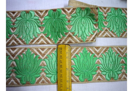Embroidery Indian laces décor sari embellished dresses embroidered craft ribbon trim by 3 yard fashion tape embellishment trimmings sewing border clothing accessories 
