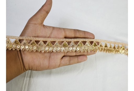 9 yard Wholesale gold embroidery decorative saree border embellishments Indian laces trim wedding sari ribbon costume crafting sewing tape zari thread dupattas accessories