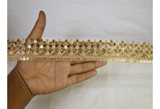9 yard wholesale sequins saree trim festive kurti ribbon wedding sari lace decorative wear accessories embroidered gold costume trimming wedding lehenga crafting sewing border