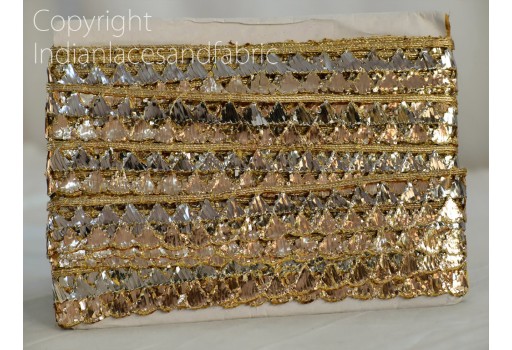 Exclusive gold trim by the yard wedding gown bride belt sashes ribbon Indian laces costumes crafting sewing tape sari cushions drape blouse material trimming home décor party wear gown border