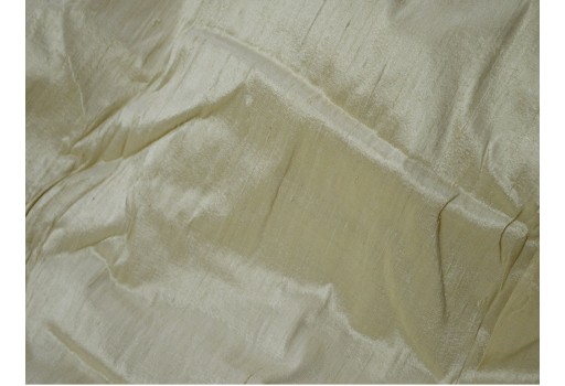 Ivory pure dupioni fabric raw silk by the yard indian wedding dresses ...
