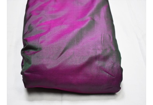 60 gsm iridescent Indian pure silk fabric by the yard light weight soft silk curtains scarf costume apparel wedding evening dresses doll making bridesmaid skirts saree fabric