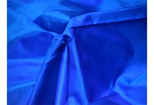 60 Gsm Indian blue soft pure plain silk fabric by the yard wedding dress bridesmaids costumes party dresses pillows cushion covers drapery clutches hair crafting fabric