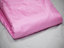 60 gsm Indian Pink Soft Pure Plain Silk Fabric by the yard Wedding Dress Bridesmaids Costume Party Dresses Pillows Cushions Drapery Crafting Home Decor saree Making