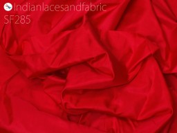 80gsm silk fabric by the yard Indian red soft pure plain silk wedding dress bridesmaids costume party dresses cushions drapery DIY crafting sewing accessories drapery woman saree fabric