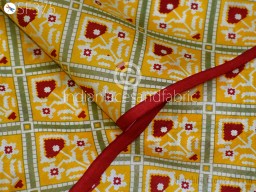 Bridesmaid Costume Yellow Saree Soft Pure Printed Silk Fabric by the yard Wedding Dress Hair Crafting Sewing Dupatta Scarf Boutique Material