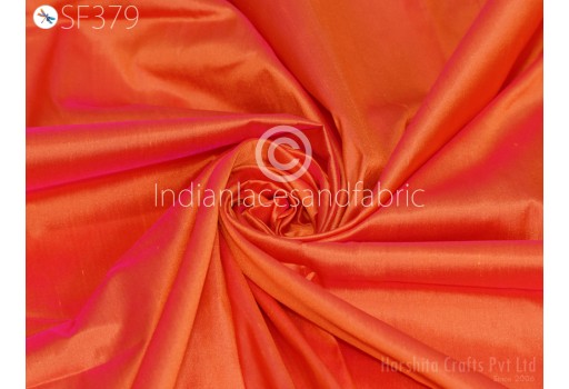80gsm Bridesmaid Iridescent Orange Silk Fabric by the yard Pure Mulberry Silk Scarf Costume Apparel Wedding Evening Dresses Lamp Shades Wall Covering