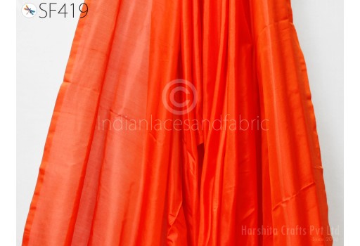 60gsm Orange Indian Silk Fabric by the yard Pure Mulberry Silk Scarf Costume Apparel Wedding Evening Dresses Lamp Shades Wall Covering