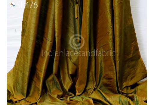 Iridescent Pure Dupioni Silk by the Yard Indian Raw Silk Wedding Prom Dresses Sewing DIY Crafting Cushion Covers Pillowcases Drapery Ribbons