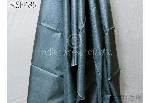 Grey Pure Tussar Handmade Silk Fabric by the yard Indian Plain Raw Silk Wild Natural Fabric Peace Silk Tussah Dress Material Wedding Dresses