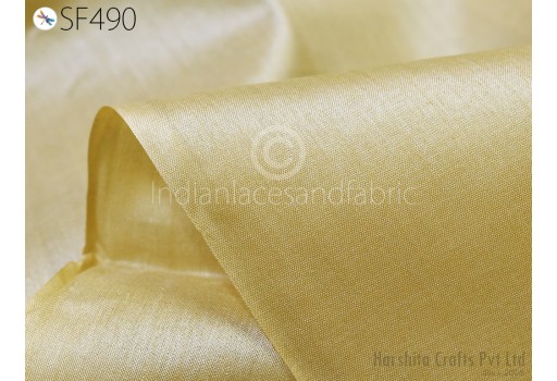 Wild Natural Handmade Pure Tussar Silk Fabric by the yard Indian Plain Raw Silk Peace Silk Tussah Natural Wedding Dress Material