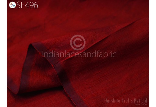 Wedding Dresses Indian Iridescent Deep Red Black Pure Dupioni Fabric Yardage Raw Silk Dupion Crafting Sewing upholstery Drapery Home Decor
