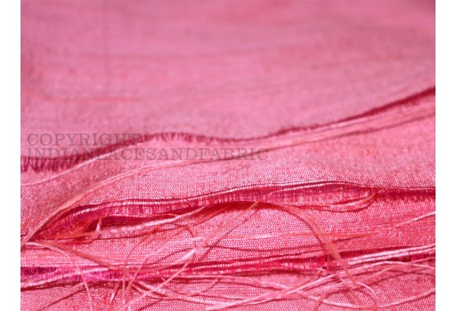 Rose color pure dupioni silk fabric by yard red wedding bridesmaid prom dresses indian raw silk dupion crafting sewing pillow home décor bridal clutches fabric