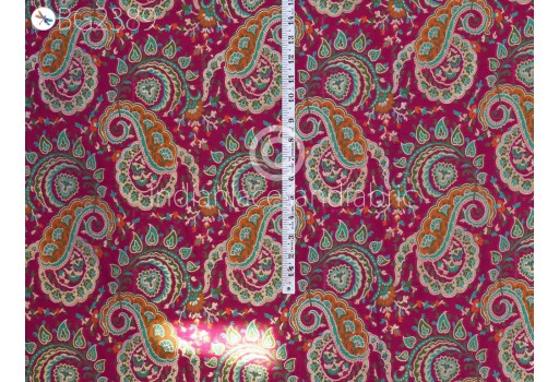 Mulberry Brocade by the Yard Banarasi Indian Wedding Dress Material Crafting Sewing Lehenga Skirt Men Jacket Costumes Curtains Upholstery Home Décor Cushions