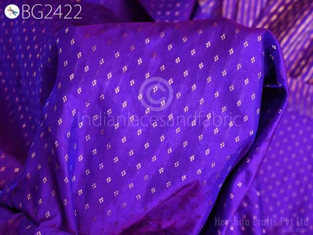 80gsm Dress Material Pure Mysore Silk Fabric by The Yard Brocade Zari Buttie Indian Wedding Bridal Costume Blouses Pillowcases Home Decor