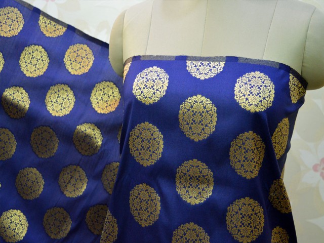 Banarasi Brocade fabric by the yard boutique material Bridal Wedding Dress Coat costume Lehenga Skrit sewing accessories