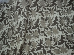 Indigo floral quilting hand block printed Indian cotton Brownish-Grey fabric by yard sewing crafting drapes curtains summer women kids apparel table runner home décor clutches fabric