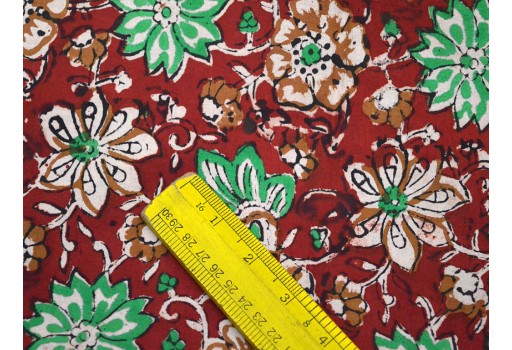 Indian Hand Stamp Block Printed Sewing Soft Floral Cotton Fabric by  yard home decor Drapery Apparel Baby Nursery Quilting Crafting fabric