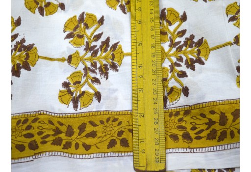 Indian Fabric for quilt summer dress Hand designing Printed Fabric for Kurtis 
