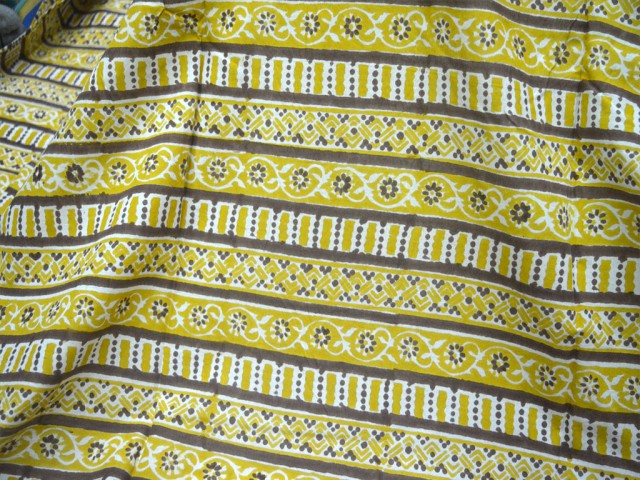Indian Fabric for Apparel Block Print Cotton Crafting hand printed Fabric