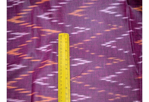 Indian Fabric Ikat Cotton Fabric by the yard Handloom Ikat in Fuchsia pink Color Ikat for cushion covers curtains dress material ikat fabric