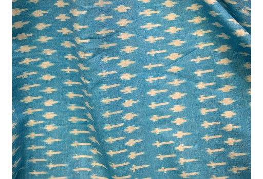 Genuine Homespun Fabric Turquoise Handwoven Cotton India Khadi Handloom 