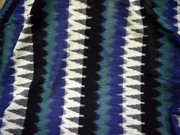 Blue Black Grey Ivory and Basil Green Color Homespun Ikat Fabric cotton fabric by the yard Quilting Indian Fabric Summer Dress Ikat for cushion cover Handwoven Ikat Handloom Ikat
