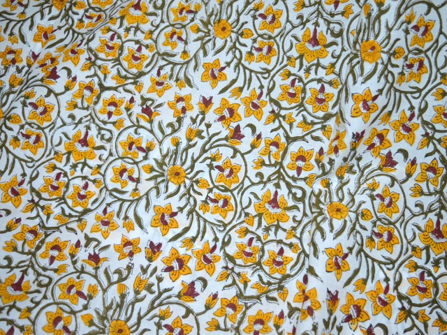 Floral Soft Cotton Fabric Sold by Yard Indian Fabric Apparels Cotton Summer Dresses Fabric Block Print Cotton Fabric Quilting sewing fabric