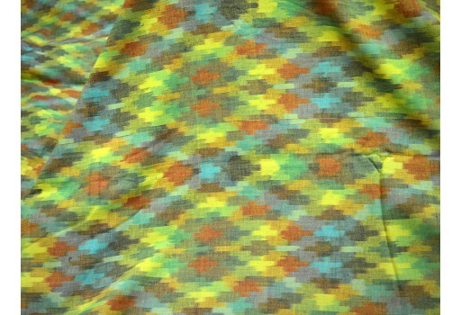 Indian Ikat Fabric for Home Decor Handloom Ikat Cotton Fabric