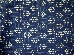 Indian summer dress quilting cotton fabric sold by yard hand stamped indigo blue sewing crafting curtains summer women kids wear dresses apparel clutches home décor cushion cover fabric