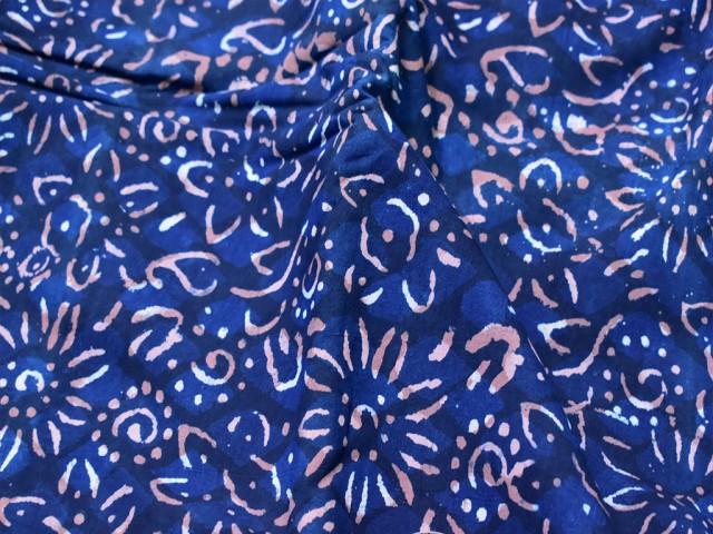 Indian hand stamped indigo blue cotton by the yard fabric sewing crafting quilting hand block printed summer dresses handloom table runner cushion covers home furnishing curtain fabric
