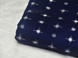 Navy blue ikat fabric yardage handloom upholstery fabric cotton sold by yard double home décor bedcovers tablecloth drapery pillowcases summer dresses boutique material fabric