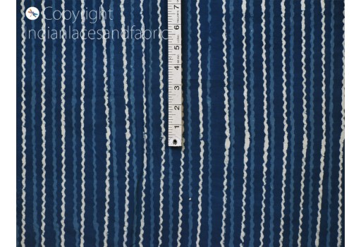 Hand printed quilting indigo blue cotton fabric sold by yard sewing crafting summer dresses apparel table cloth home décor fabric