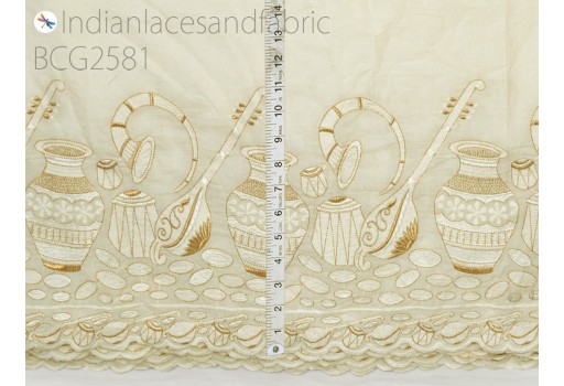 Indian dye able unbleached embroidered cotton fabric by the yard sewing ivory eyelet kids summer dresses crafting curtains skirts palazzo pants handcrafted dress material fabric