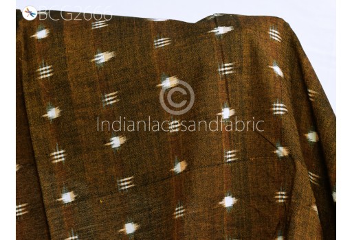 Ikat Fabric sold by the yard Handloom Double Ikat Cotton Yardage Ikat Home Decor Bedcovers Draperies Cushions Summer Dress Material Apparels Kitchen Curtains Fabric