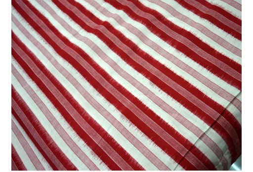 Ikat Cotton Fabric Handloom Ikat Pattern in Red and White Color cotton fabric by the yard Ikat for cushion covers  pillow ikat
